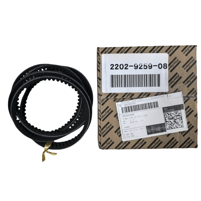 2202925908 ATLAS COPCO V-BELT (Set 2x) XPZ L = 1250 AC untuk oli yang disuntikkan kompresor sekrup asli