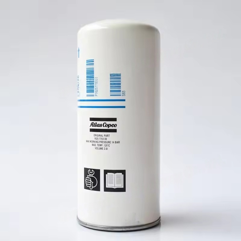 Asli 1625775300 Atlas Copco Compressor Udara GA18 Filter Oli
