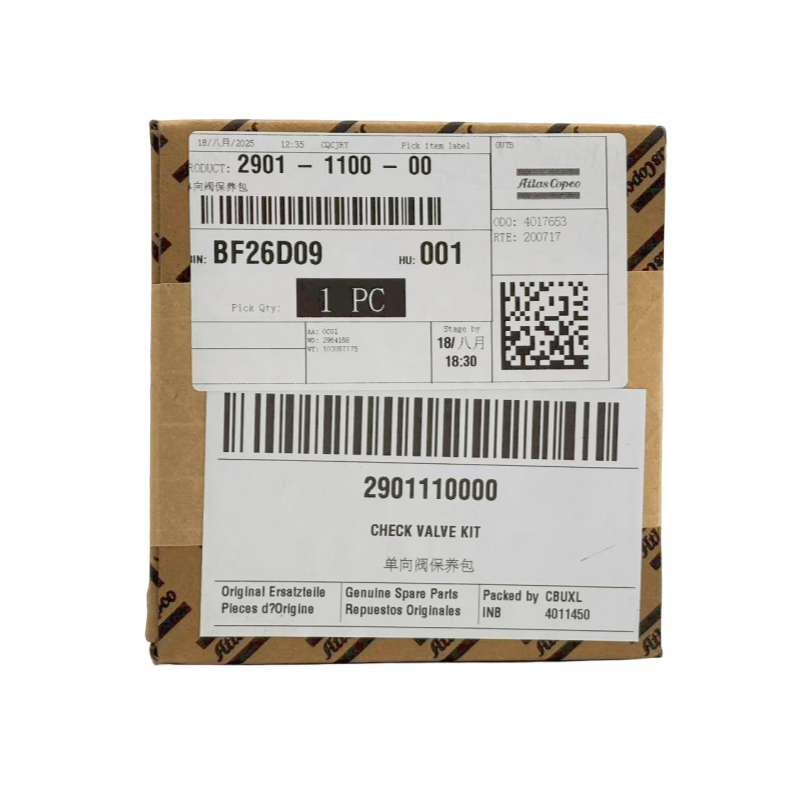2901110000 Atlas Copco Compressor Udara Periksa Kit Perbaikan Katup