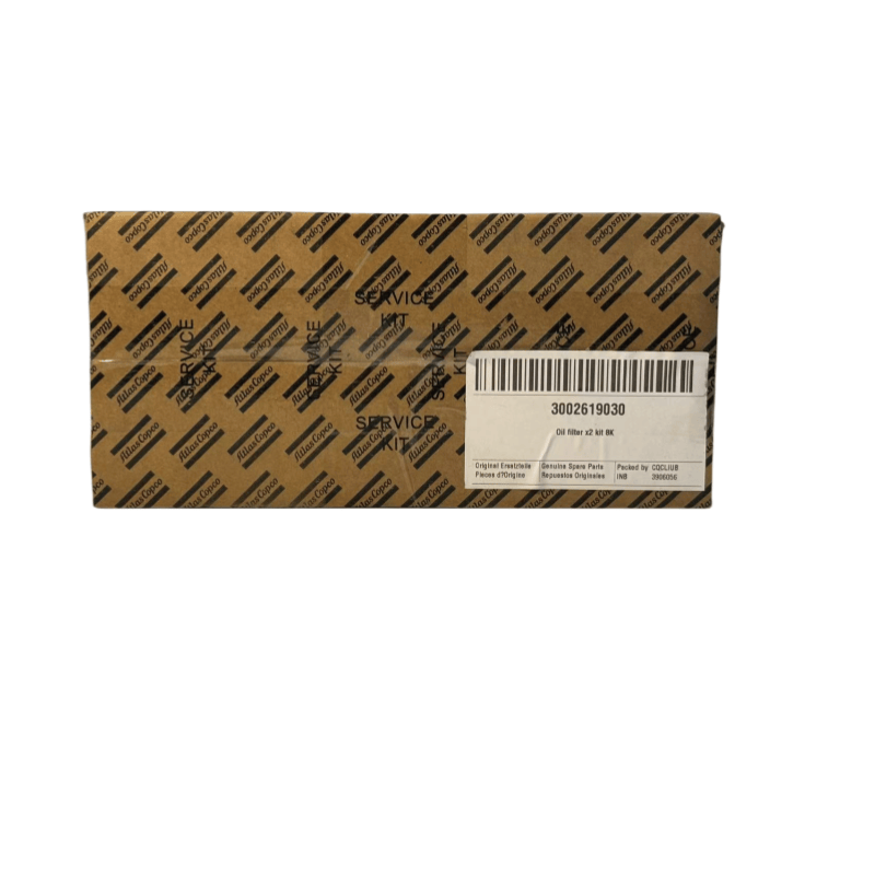3002619030 ATLAS COPCO Compressor Oil Filter X2 Kit 8K Asli