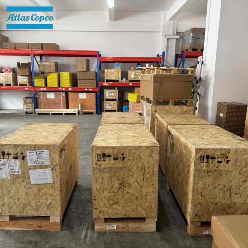 Atlas Copco 1616757591 2902022210 Elemen Sekrup Ujung Udara Asli Kepala Kompresor Seri GA GX