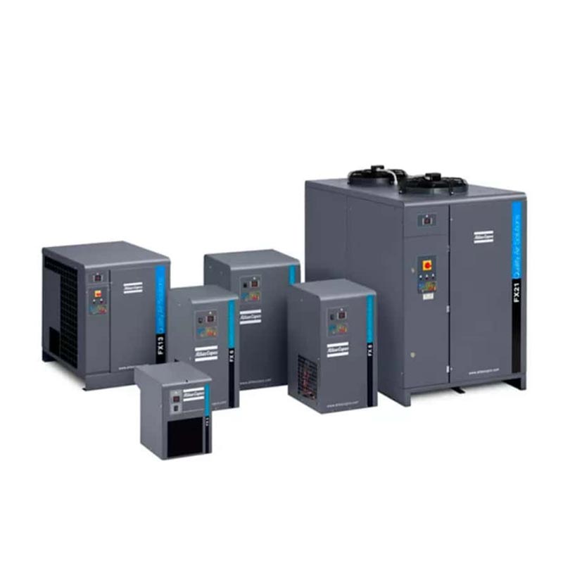 Pengering Udara Refrigeran Atlas Copco F285 17,1 M3 per Menit Pengering Udara Terkompresi Industri Asli 16Bar