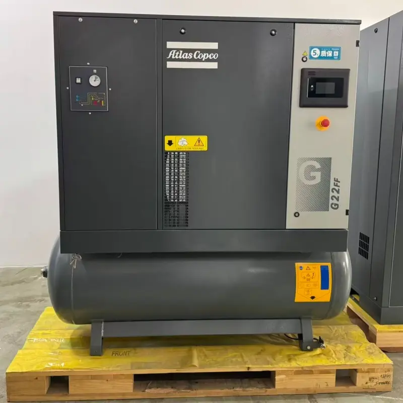 Atlas Copco G22FF 22kW 30HP Kompresor Udara Sekrup Putar Injeksi Minyak untuk Manufaktur Industri