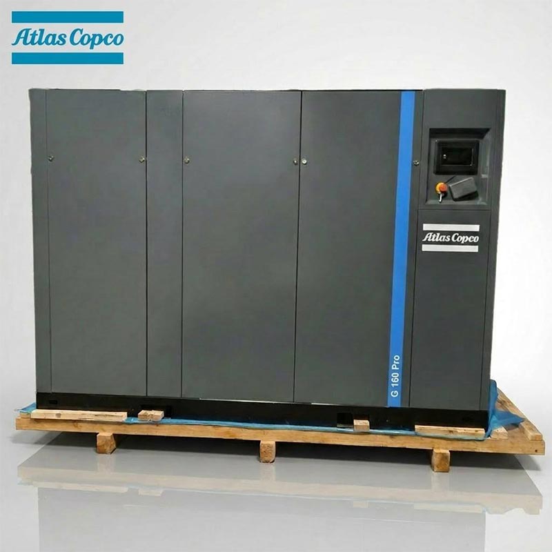 Atlas Copco GA160 Pro 160kW 215HP Kompresor Udara Sekrup Putar Injeksi Minyak 7.5 10Bar 1543CFM