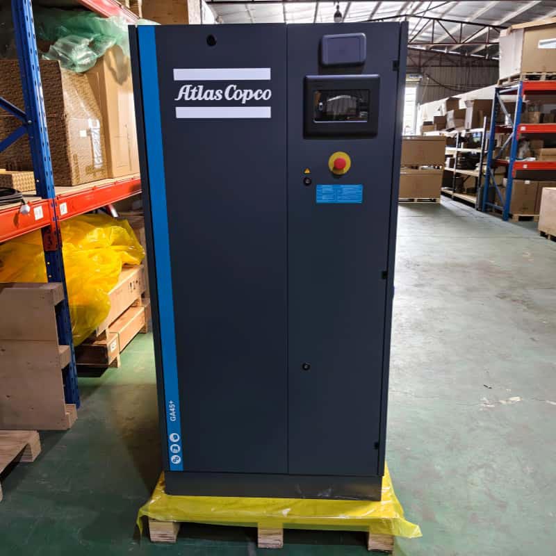 Kompresor Udara Sekrup Putar Stasioner Atlas Copco GA45+ Daya AC Berpelumas 380V/ 400V 45KW
