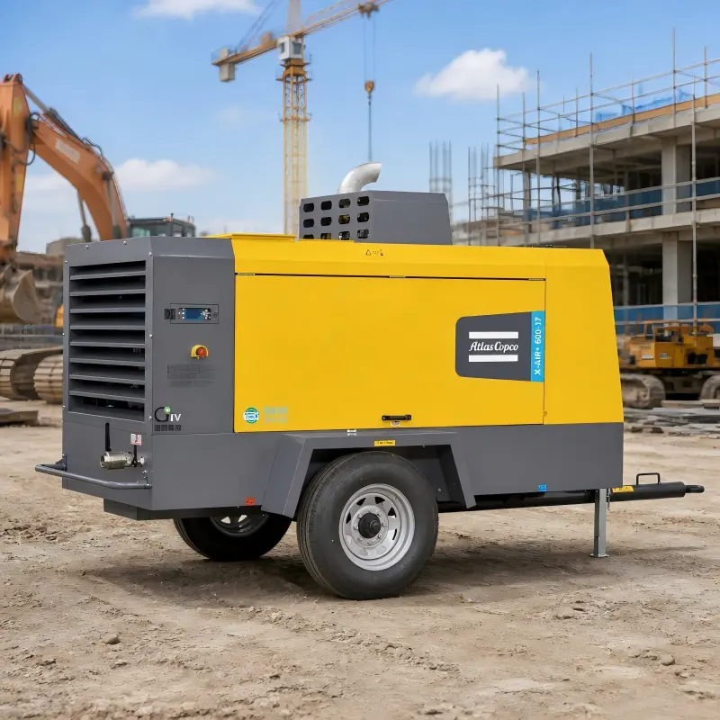 Kompresor Diesel Portabel Atlas Copco X-Air+600-17 154kW Asli